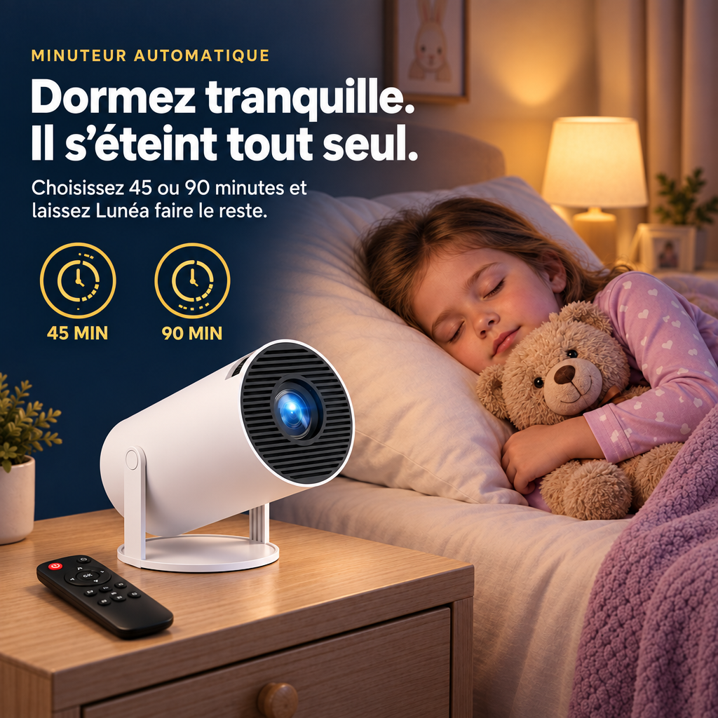 Minuteur automatique 45 ou 90 minutes : Lunéa s'éteint tout seul
