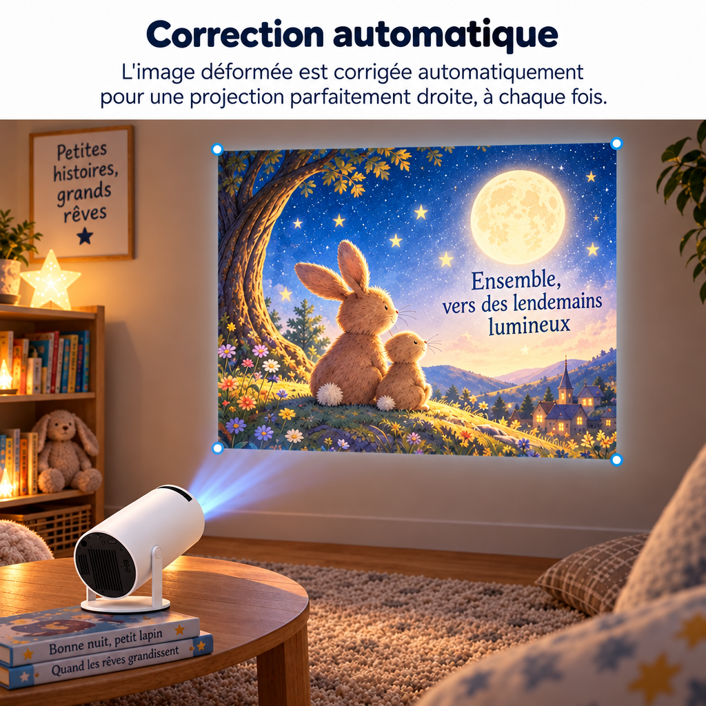 Correction automatique de l'image projetée